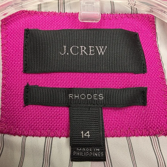 J. Crew Rhodes Blazer in Italian Wool Pink Gold Button Size 14 - Picture 10 of 12